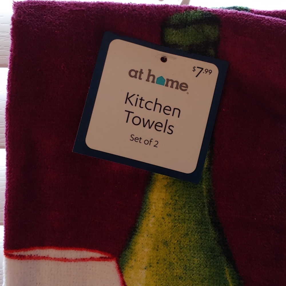 Kitchen Towel Set *Wine* - Picture 3 of 5